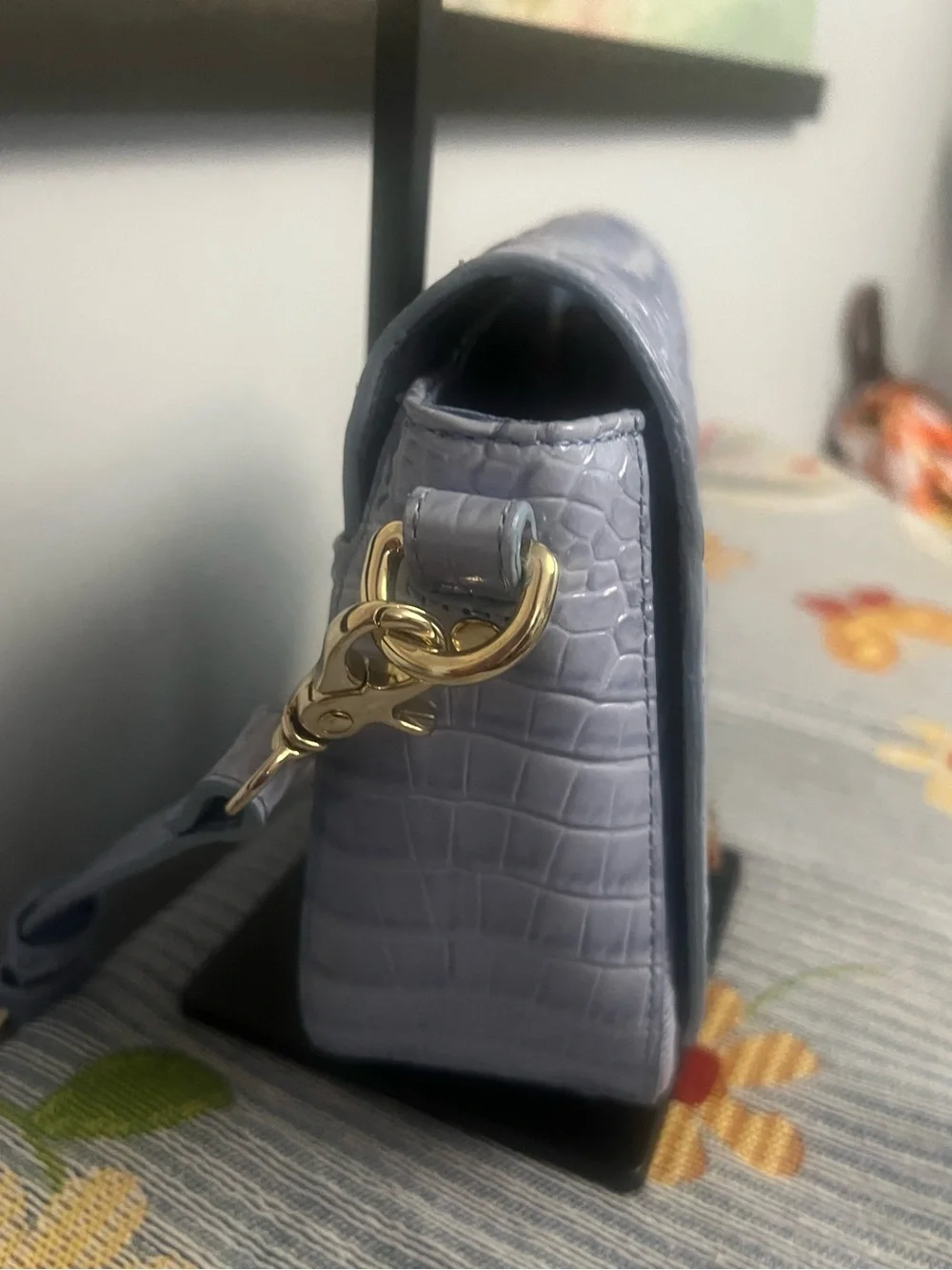 EUC Brahmin Melbourne Sonny Sea Glass Blue